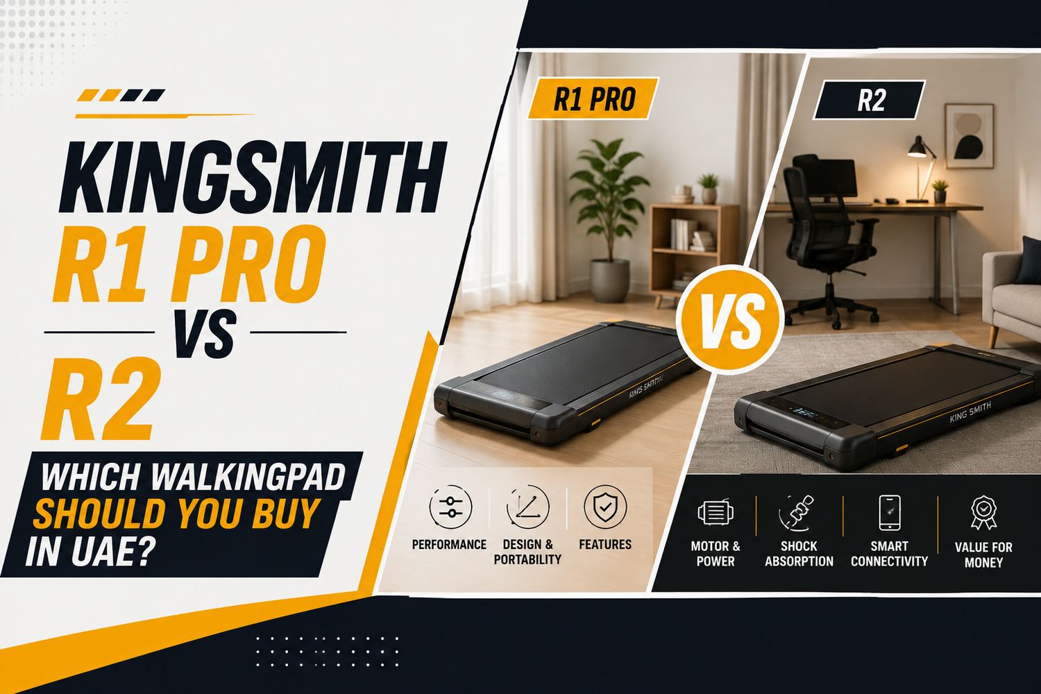 KingSmith R1 Pro vs R2: Which WalkingPad Should You Buy in UAE?
