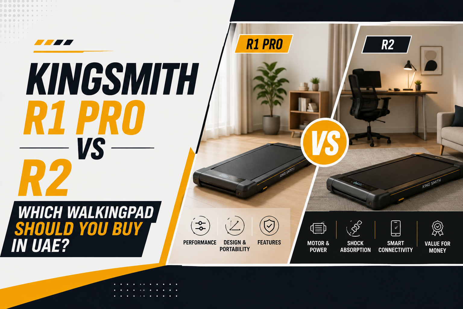 KingSmith R1 Pro vs R2: Which WalkingPad Should You Buy in UAE?