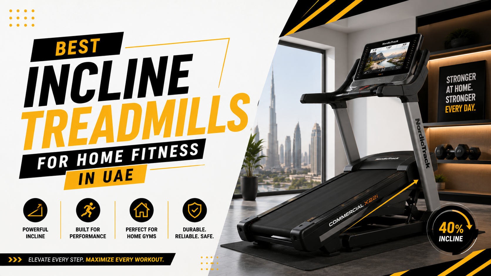 Best Incline Treadmills for Home Fitness in UAE