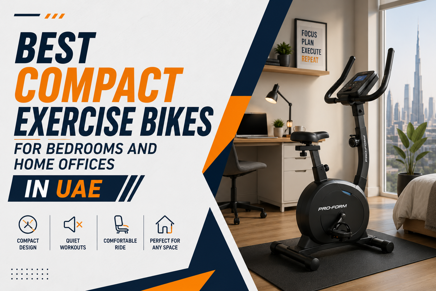 Best Compact Exercise Bikes for Bedrooms and Home Offices in UAE