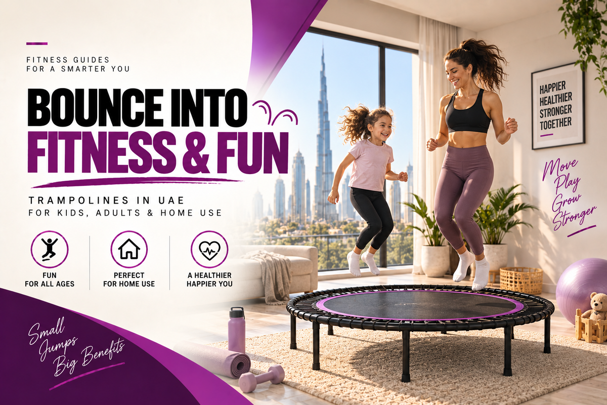 Bounce Into Fitness & Fun | Trampolines in UAE for Kids, Adults & Home Use