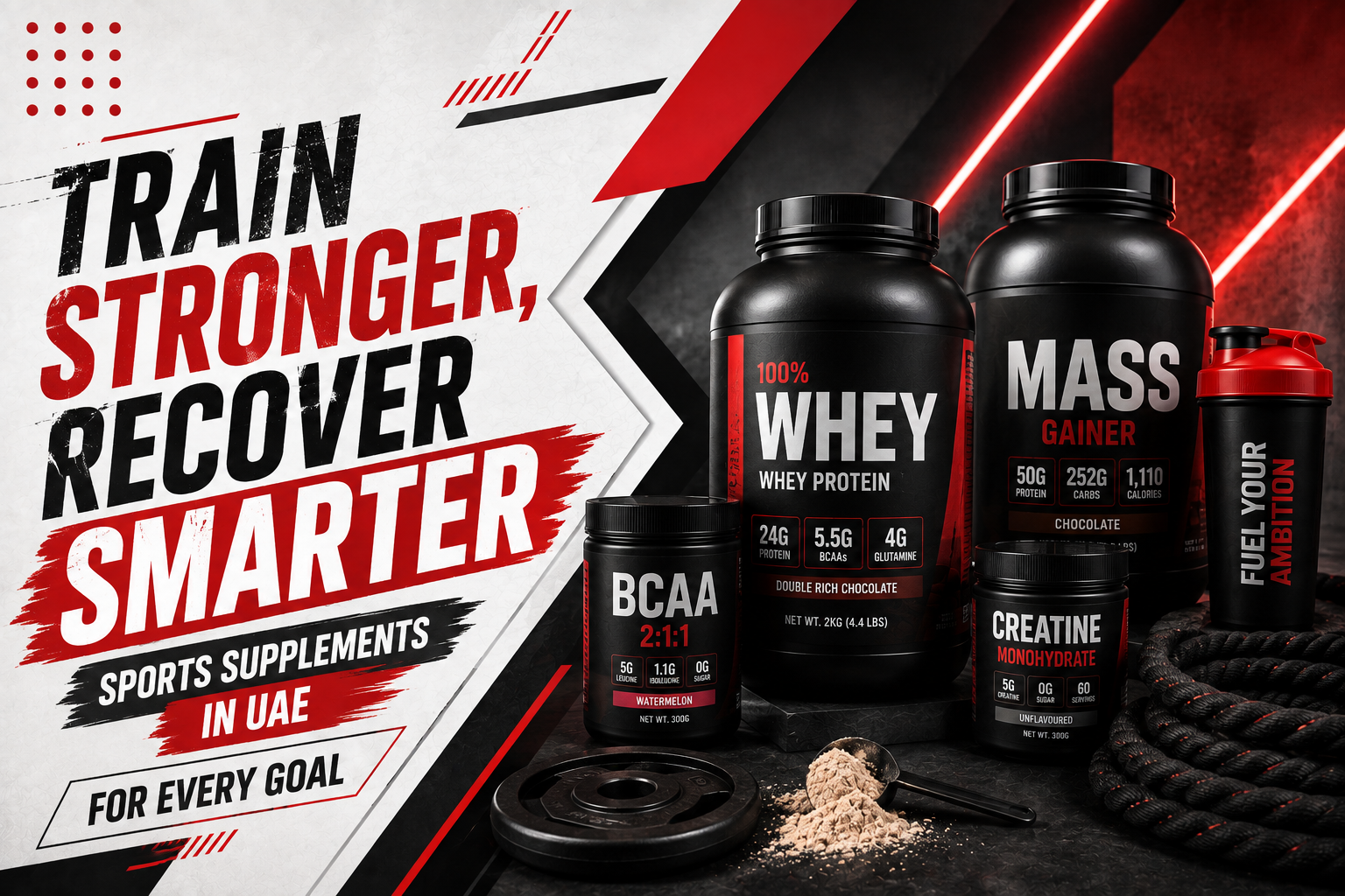 Train Stronger, Recover Smarter | Sports Supplements in UAE for Every Goal
