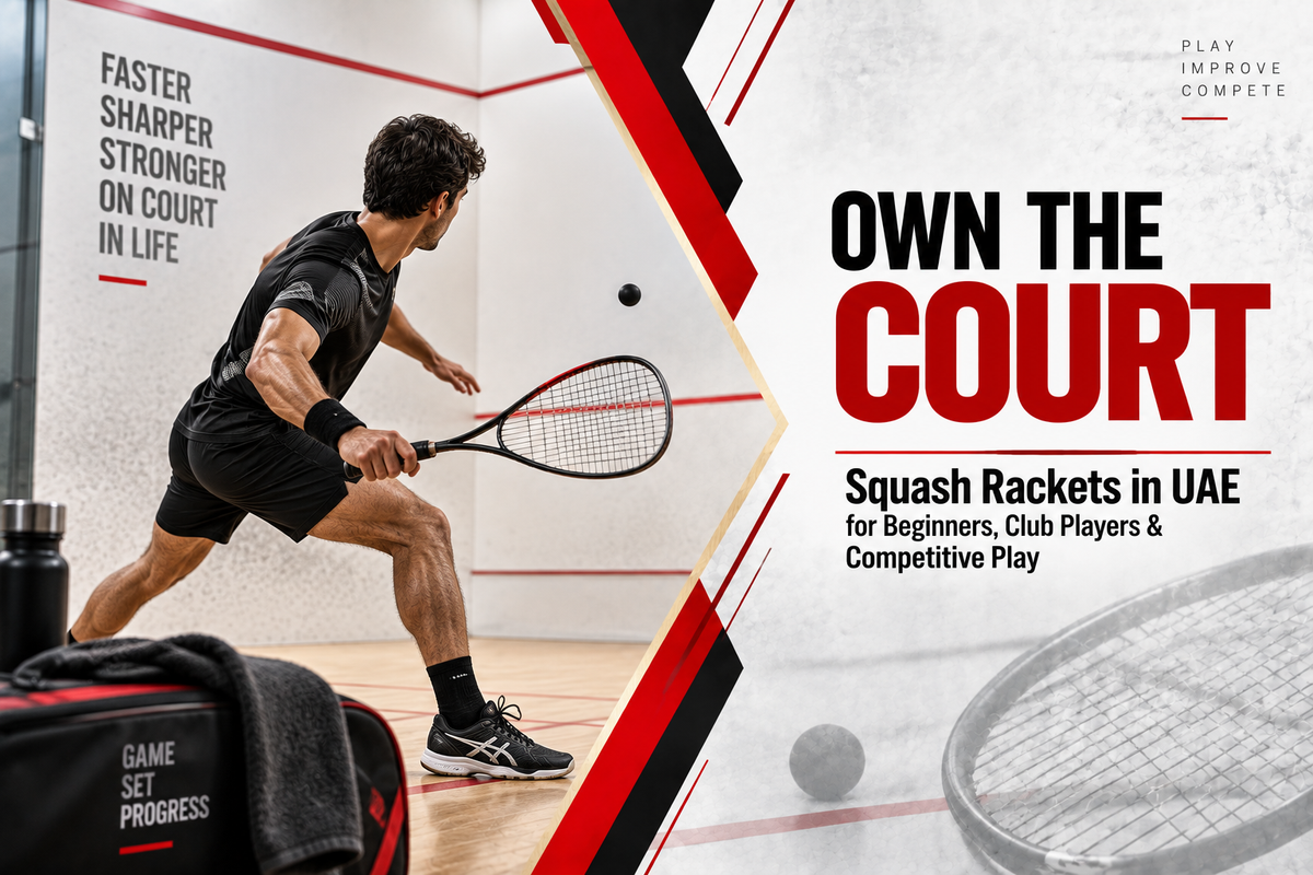 Own the Court | Squash Rackets in UAE for Beginners, Club Players & Competitive Play