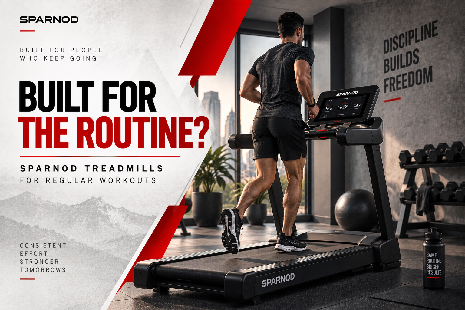 Built for the Routine? | Sparnod Treadmills for Regular Workouts