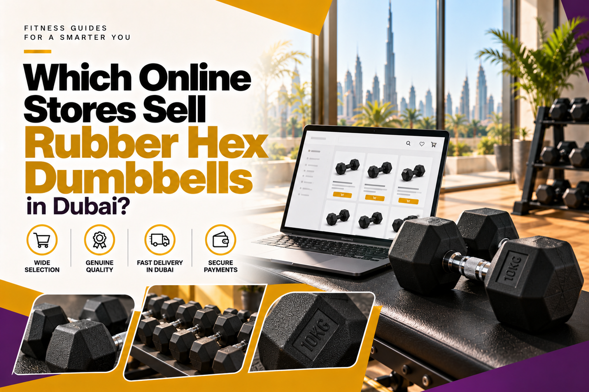 Which Online Stores Sell Rubber Hex Dumbbells in Dubai?