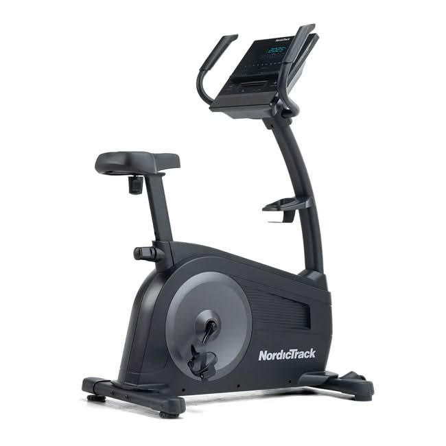 NordicTrack New GX LE Upright Bike | 26-Level Silent Magnetic Resistance | 5" LCD Display & Tablet Shelf | Bluetooth & USB-C Charging | Ergonomic Seat & Foot Pedals | 9kg Flywheel