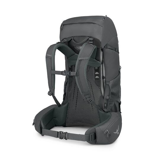 Osprey Backpack, Rook 65, Dark Charcoal/Silver Lining, One Size