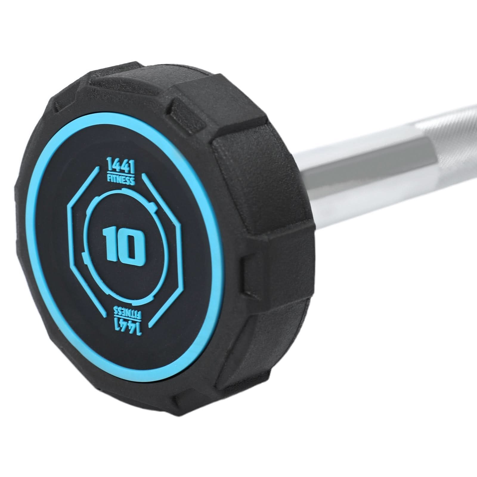 1441 Fitness Fixed Weight Curl Barbell PU (10 kg - 50 kg)