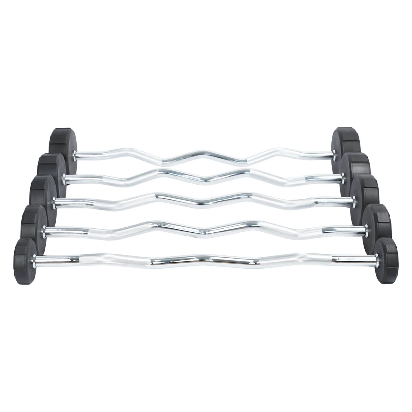 1441 Fitness Fixed Weight Curl Barbell PU (10 kg - 50 kg)