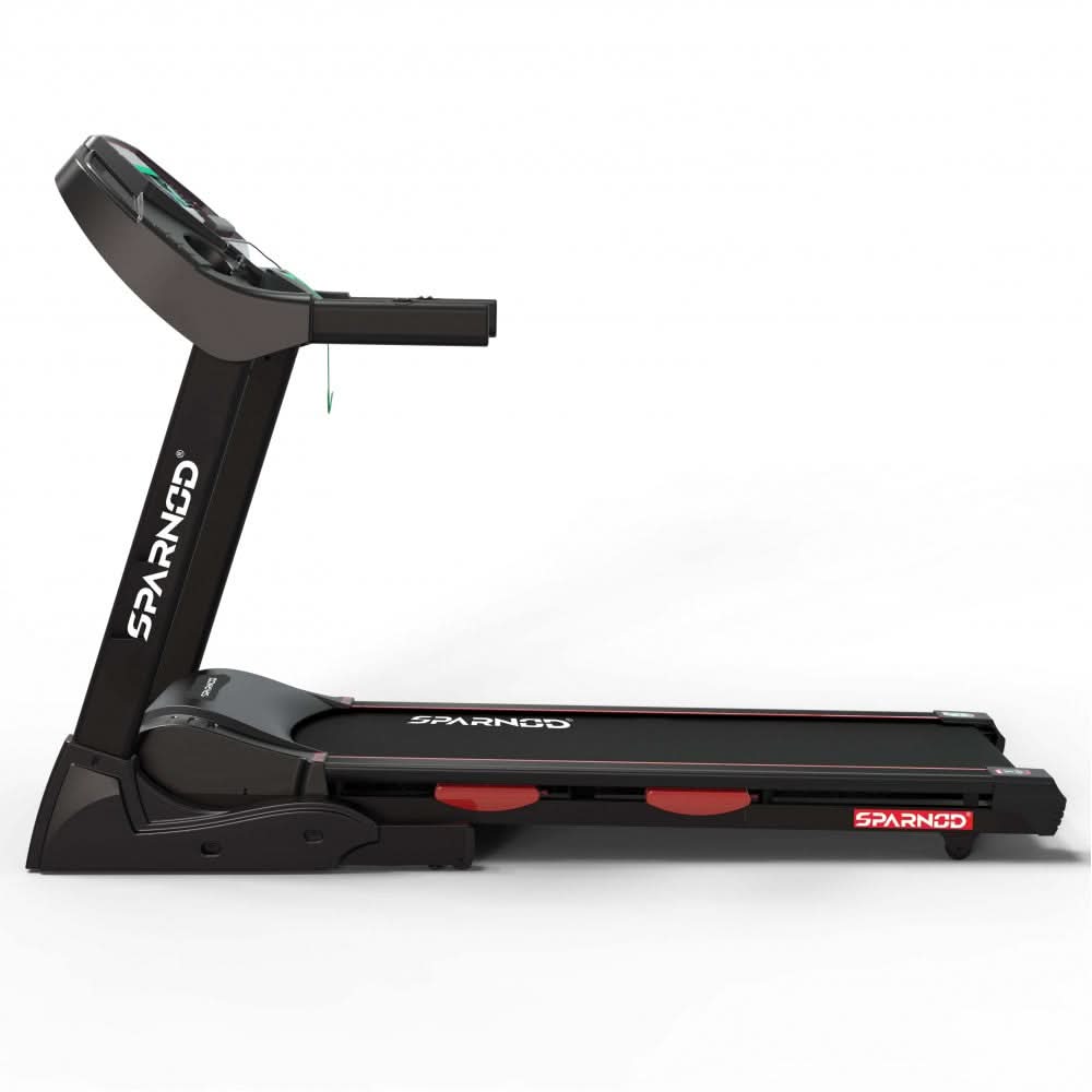Sparnod Fitness 5 HP AC Motor Treadmill with 7 Inch LCD Display & Motor Incline, STC-5250