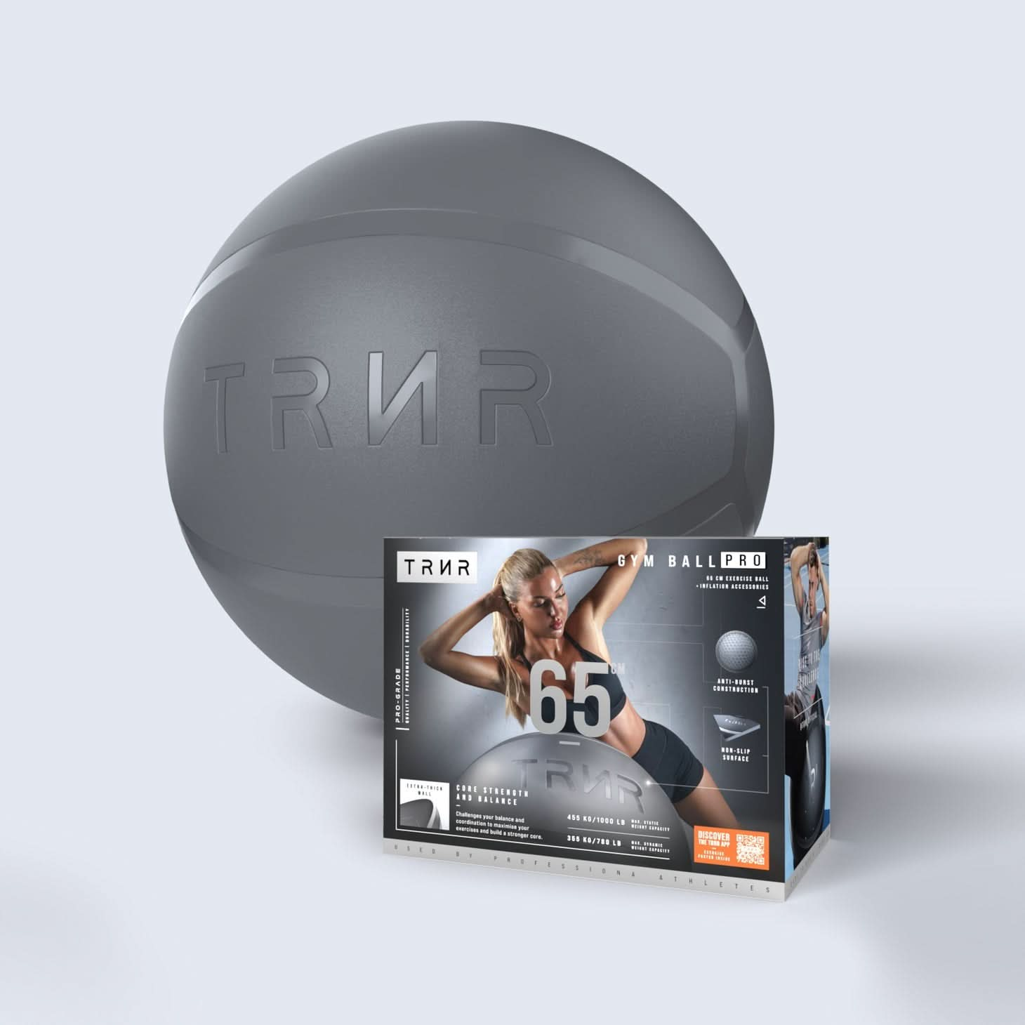 TRNT Gym Ball (Anti-Burst Exercise Ball)