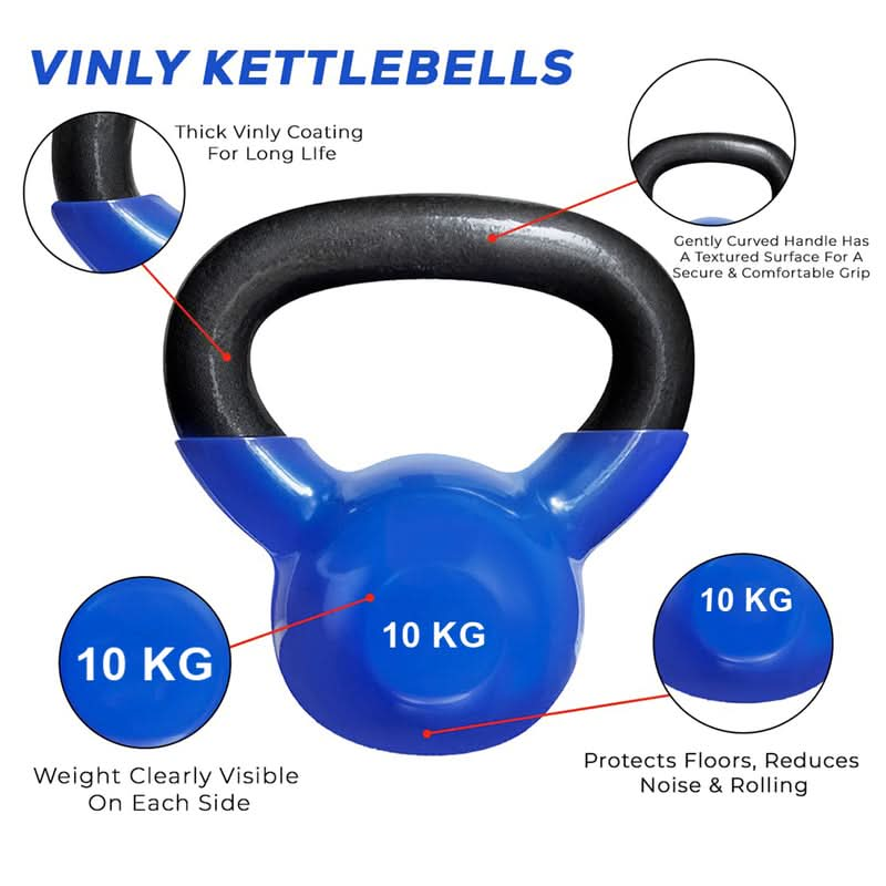 DS Vinyl Kettlebell - 10 KG