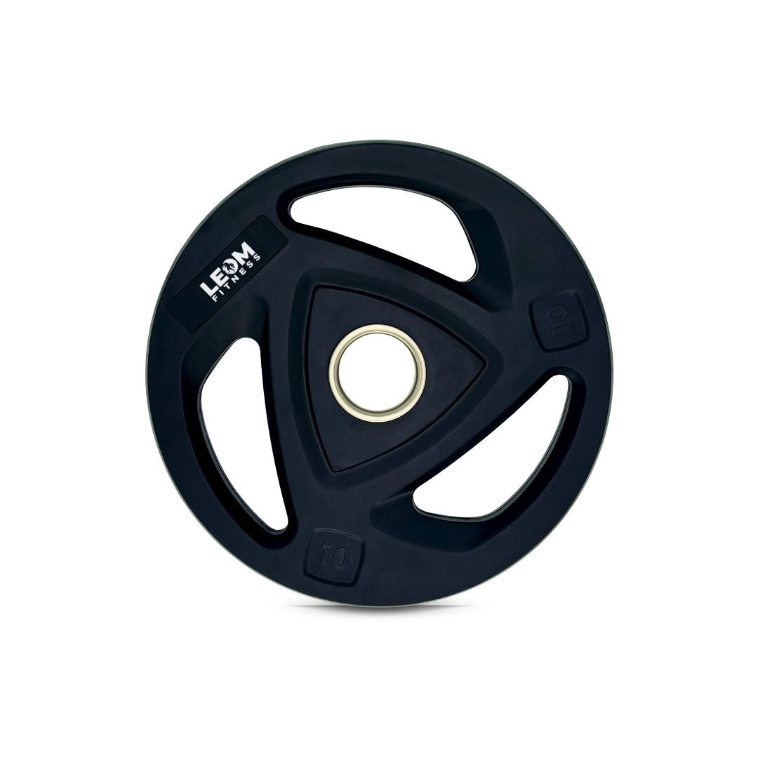 Leom Fitness Tri-Grip Olympic Rubber Plates