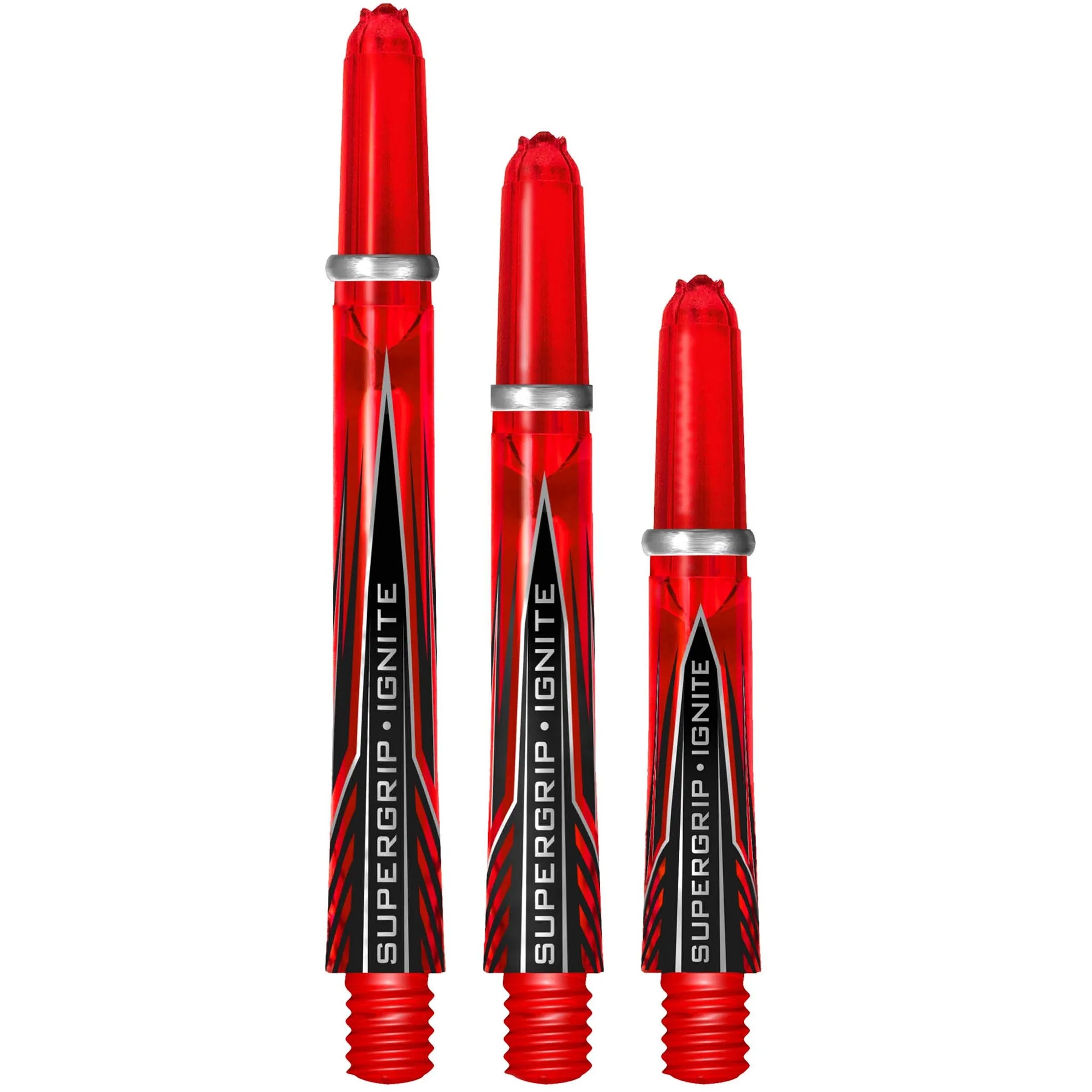 Harrows, Supergrip Carbon Darts Shafts, Red