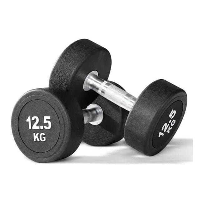 Harley Fitness TPU Commercial Rubber Round Dumbbells 2.5 to 50 kg - (Sold as Pair)