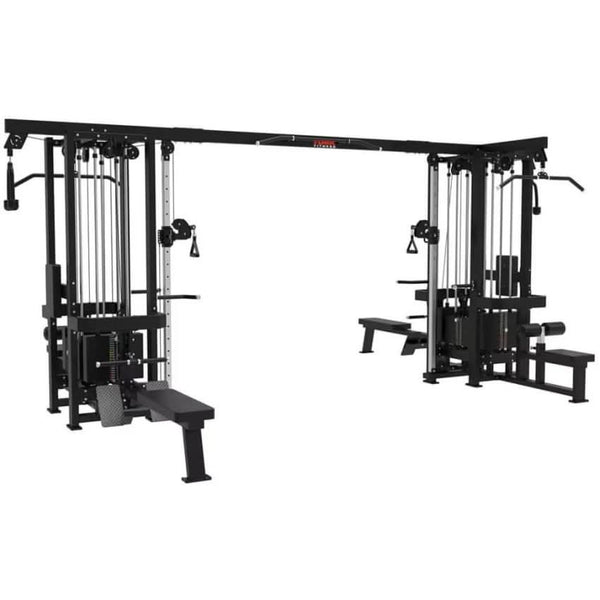 YORK 8 Multi Station Cross Over GC Black – Commercial Functional Trainer