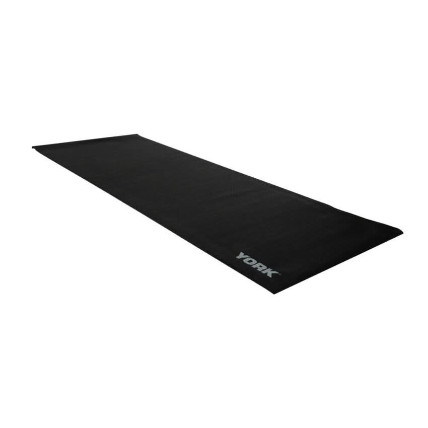 York Fitness Yoga Mat with carrying Strap, Black