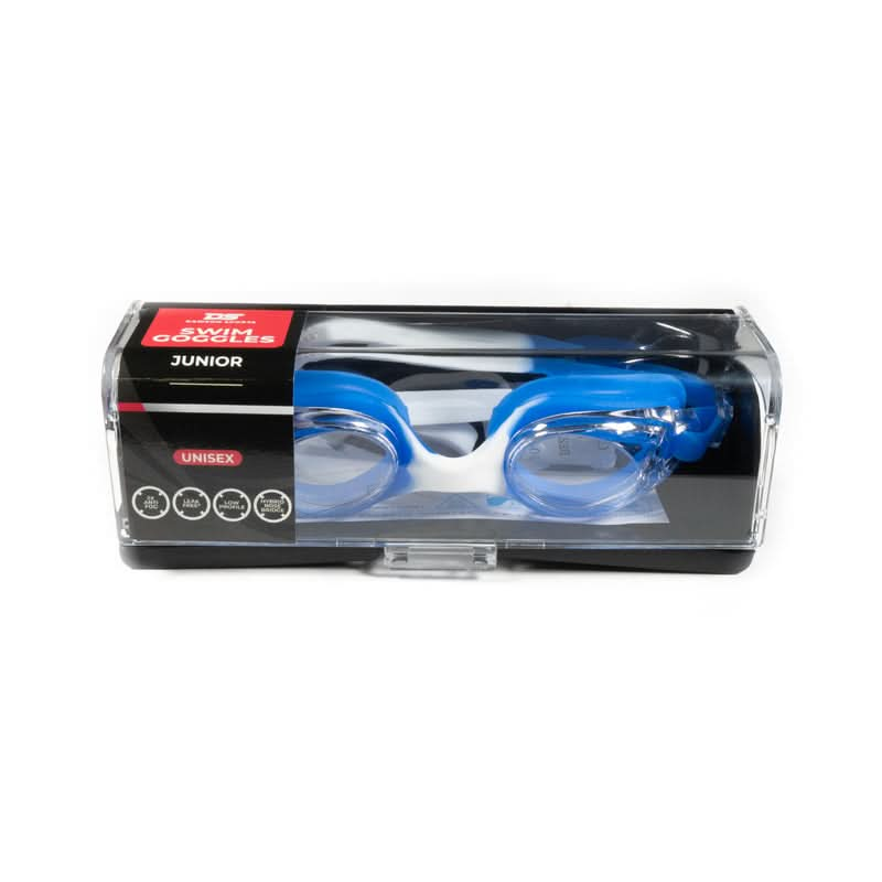 DS Junior Mirror Swimming Goggles -White/Blue