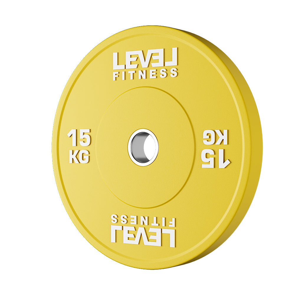 Level Fitness Color Bumper Plates 5 Kg to 25 Kg