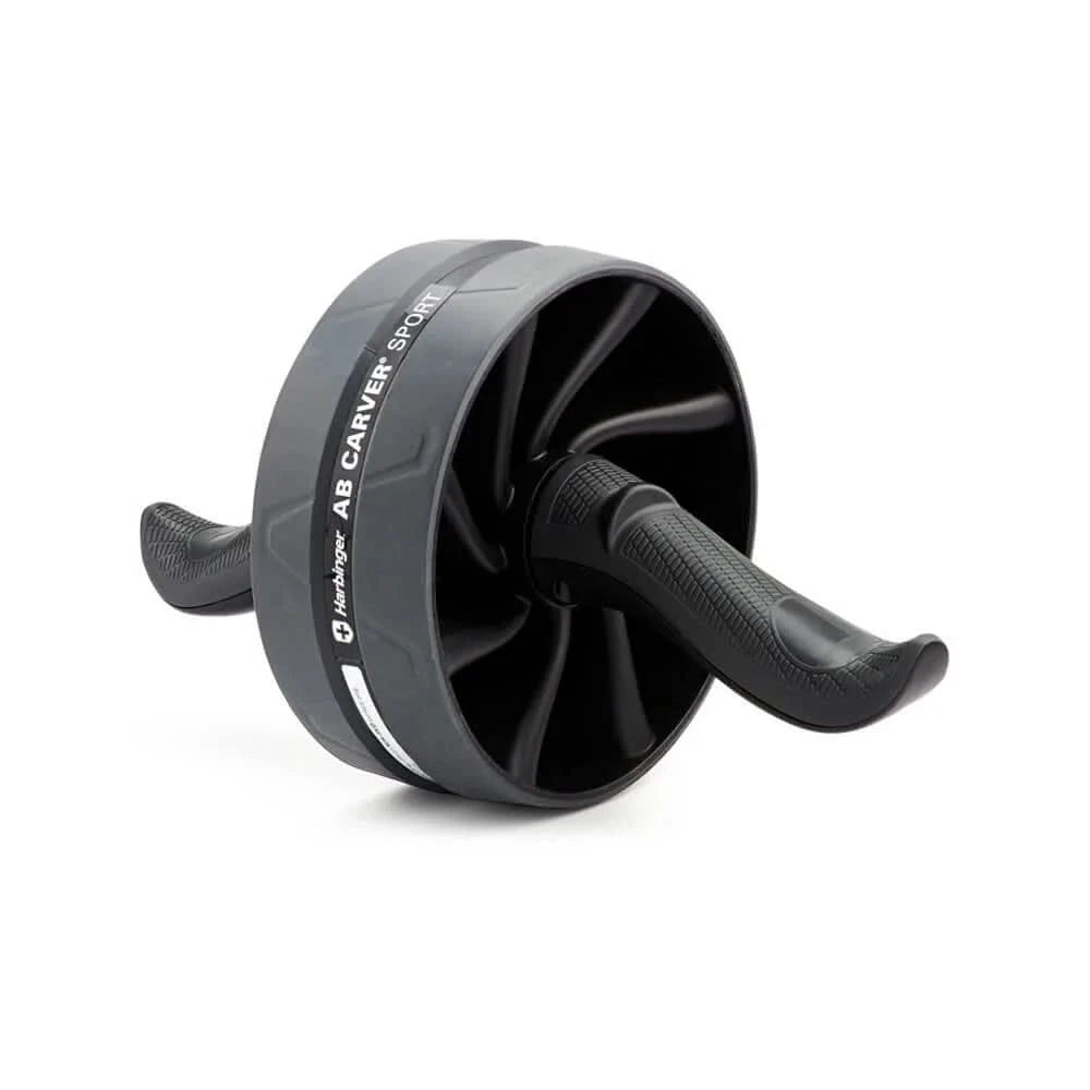 Harbinger AB Carver Sport – Black | Ultra-Wide Ab Roller