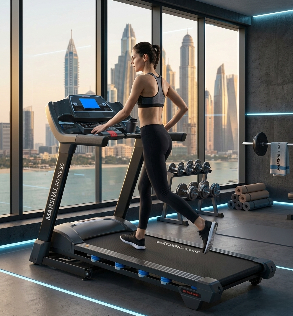 MF 8HP Heavy-Duty Treadmill with 10.1 Inch TV 160kg 55cm Belt