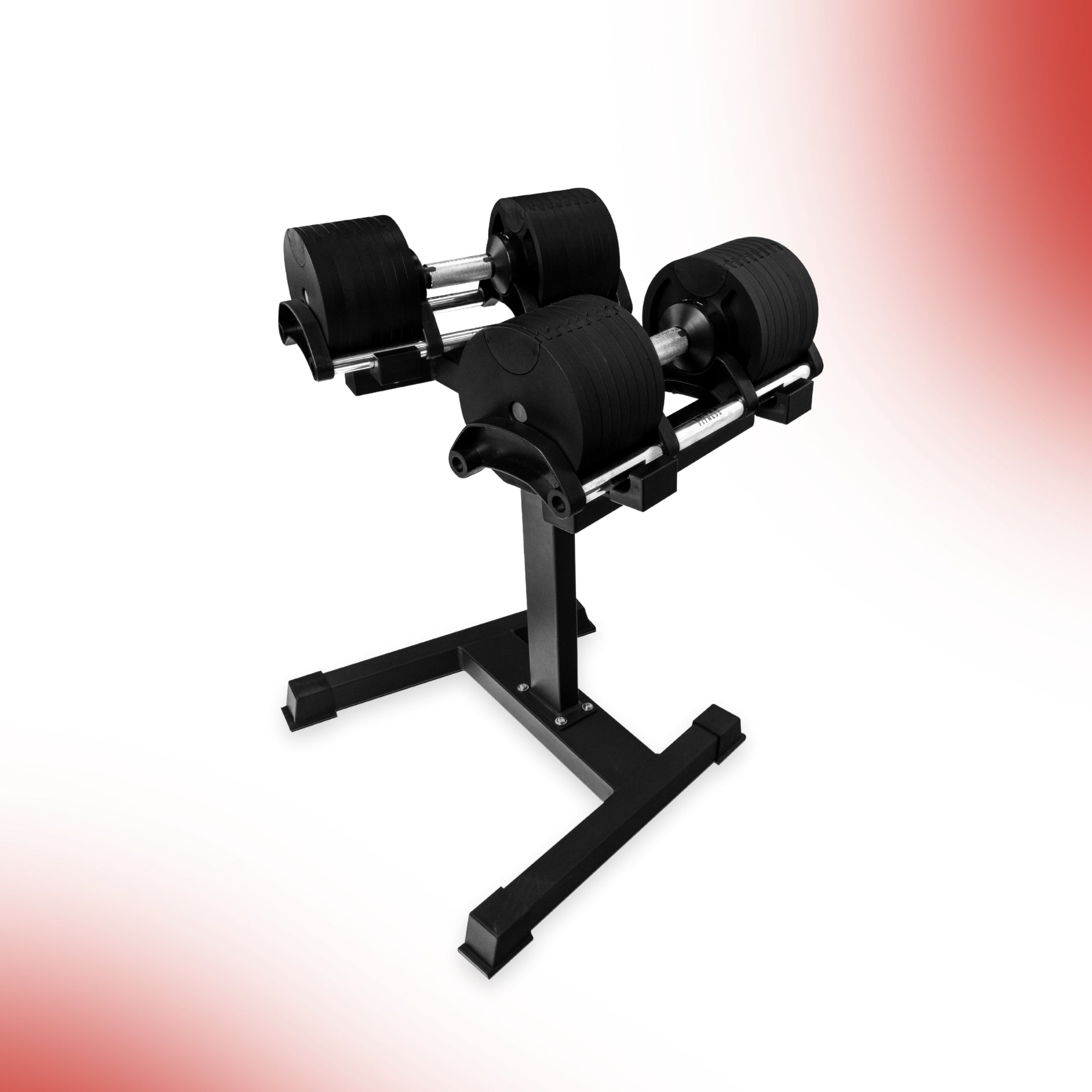 Level Fitness Adjustable Dumbbell Rack Stand For Home Gym