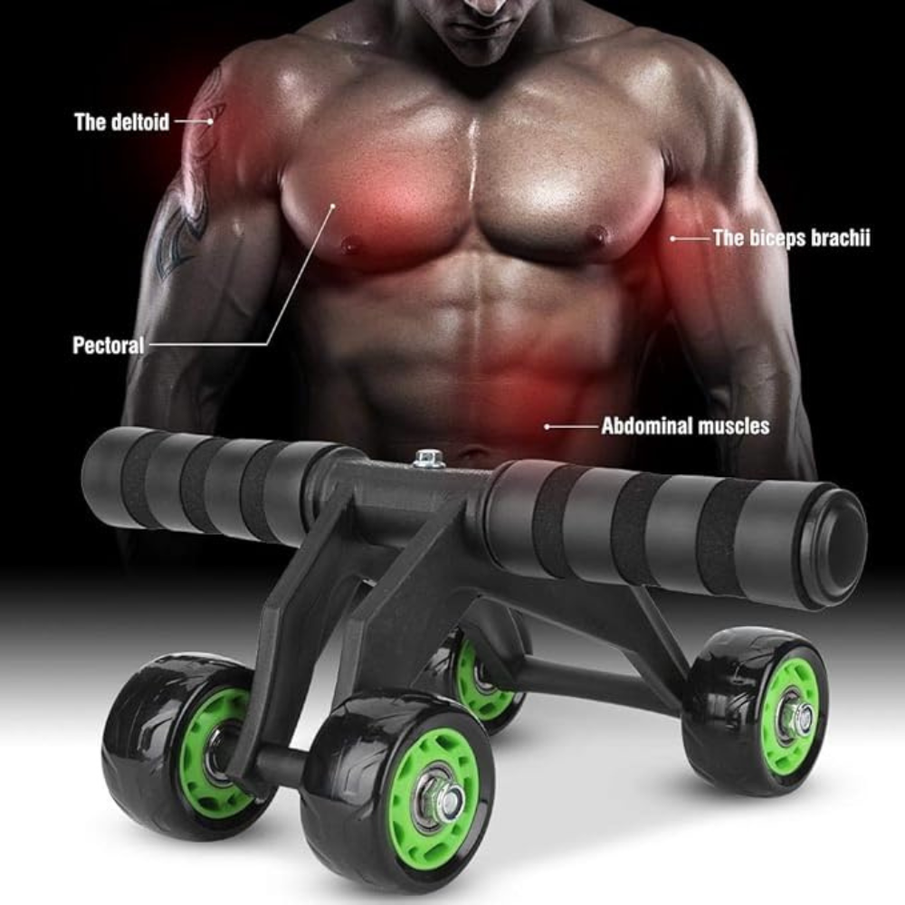 MF 4-Wheel Abdominal Exercise Roller