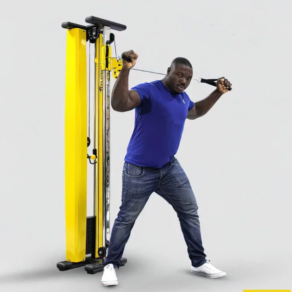 Ta Sport Power Rack LG13 – Heavy Duty Strength Training Cable Machine (Yellow)