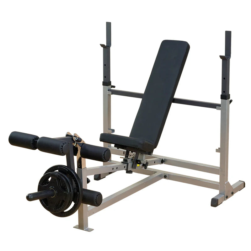 Body Solid GDIB46L PowerCenter Combo Bench – 6-Position Bench with Squat Station