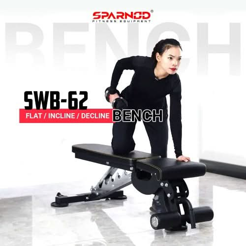 Sparnod Fitness Commercial Flat Incline Decline Bench (Fid), SWB-62