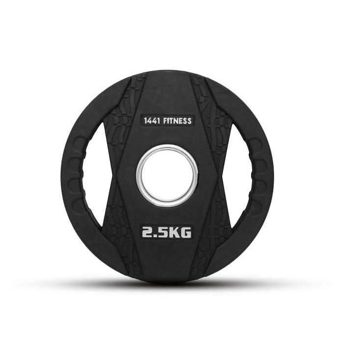 1441 Fitness Black Rubber Dual Grip Plate - 2.5 kg to 20 Kg (Sold as per Piece) 2.5 KG