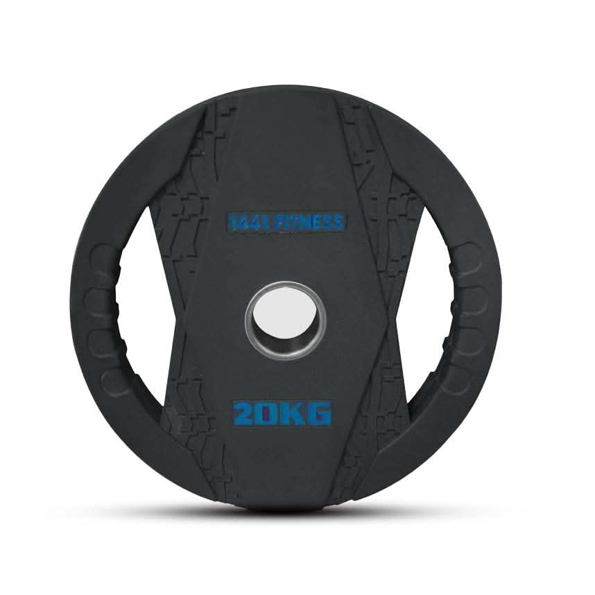 1441 Fitness Black Rubber Dual Grip Plate - 2.5 kg to 20 Kg (Sold as per Piece) 20 KG