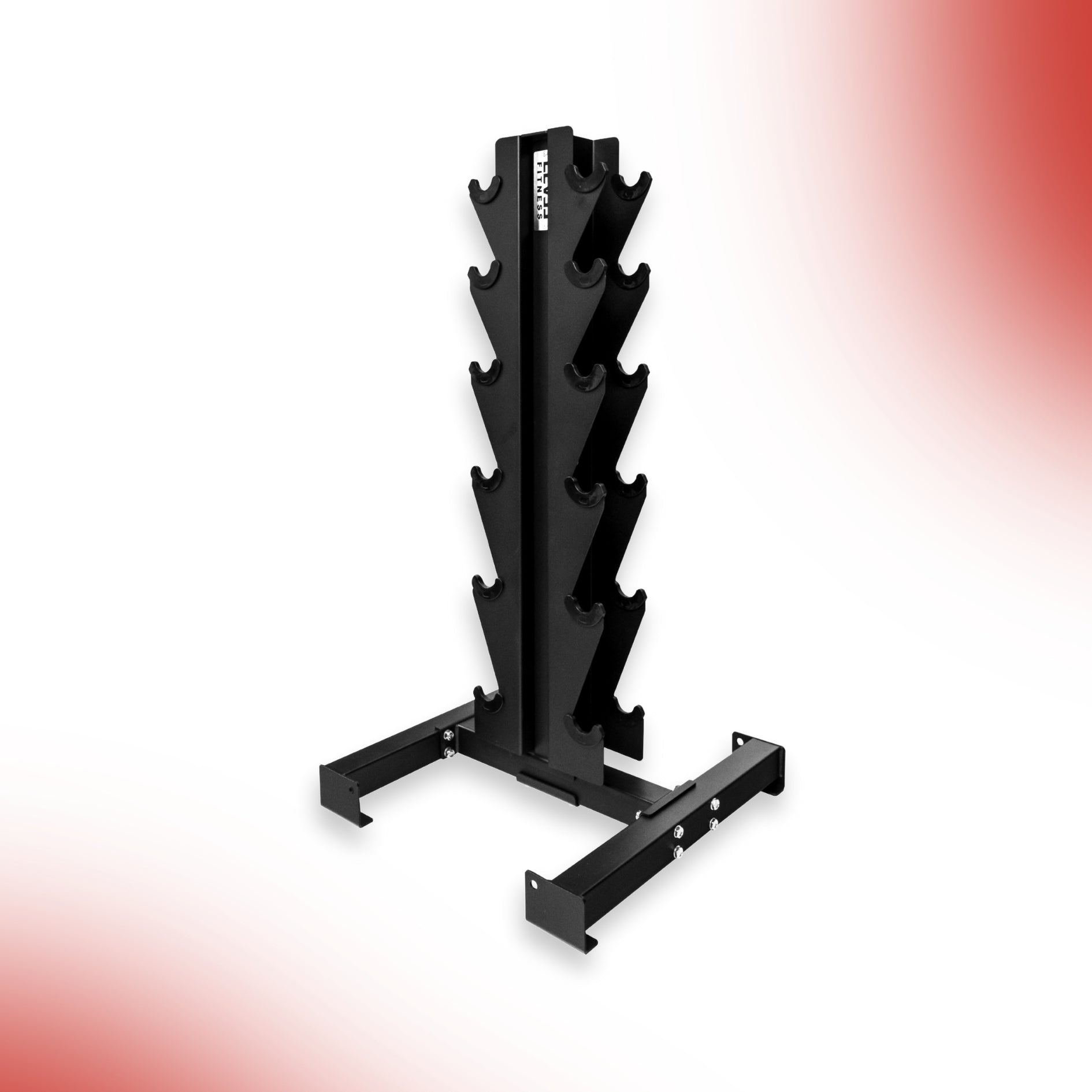 Level Fitness New Vertical 6 Pair Dumbbell Rack