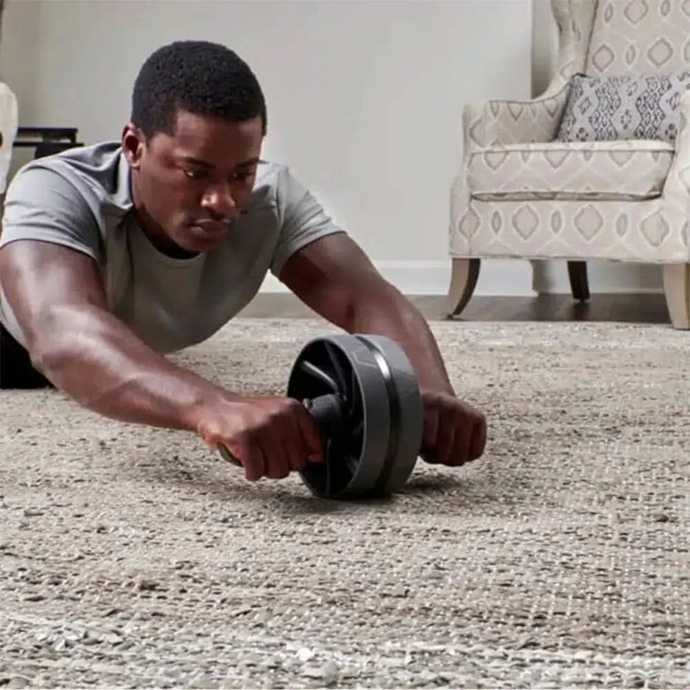 Harbinger AB Carver Sport – Black | Ultra-Wide Ab Roller