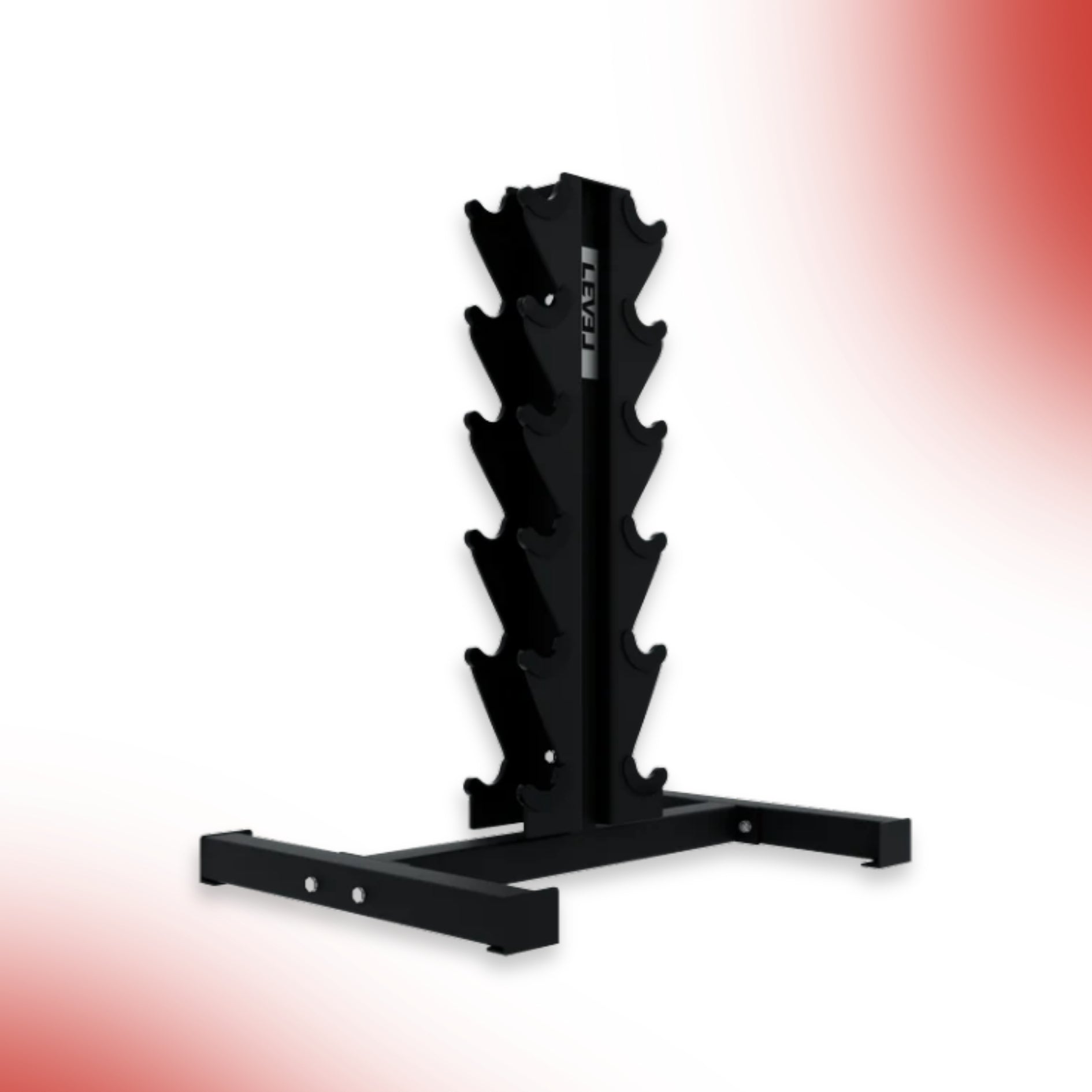 Level Fitness New Vertical 6 Pair Dumbbell Rack