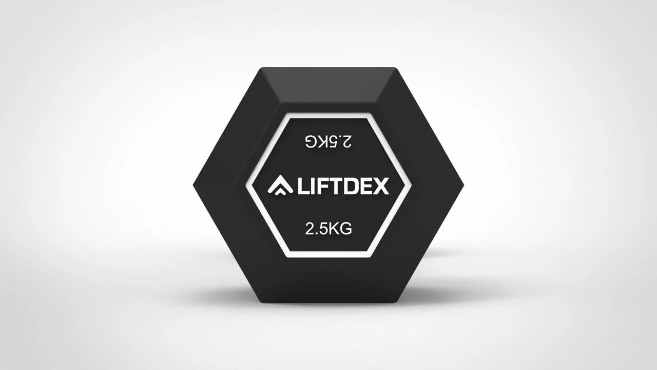 Liftdex Rubber Coated Dumbbell Set 
