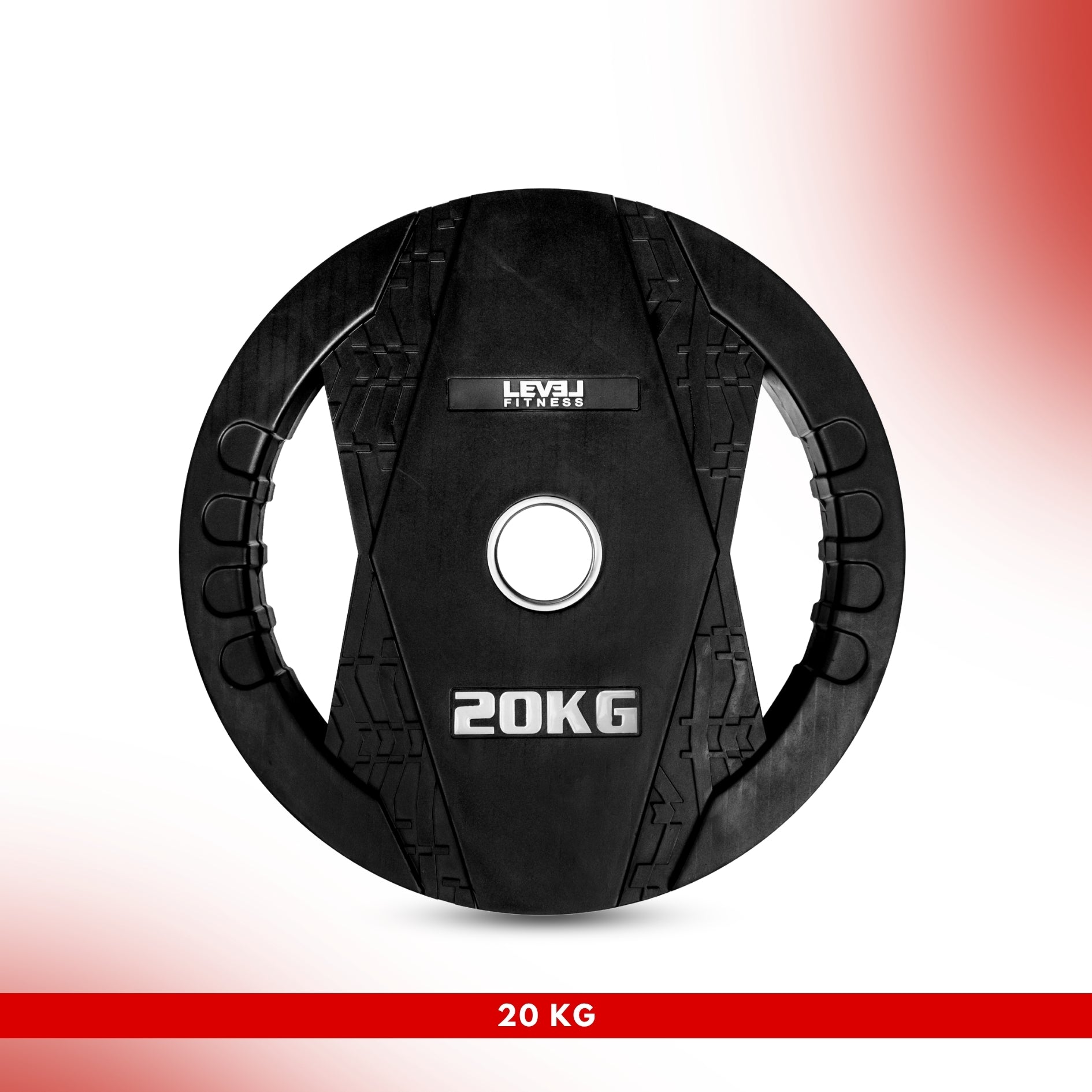Level Fitness Dual Grip Plate - 2.5 Kg to 20 Kg | Sold as Piece