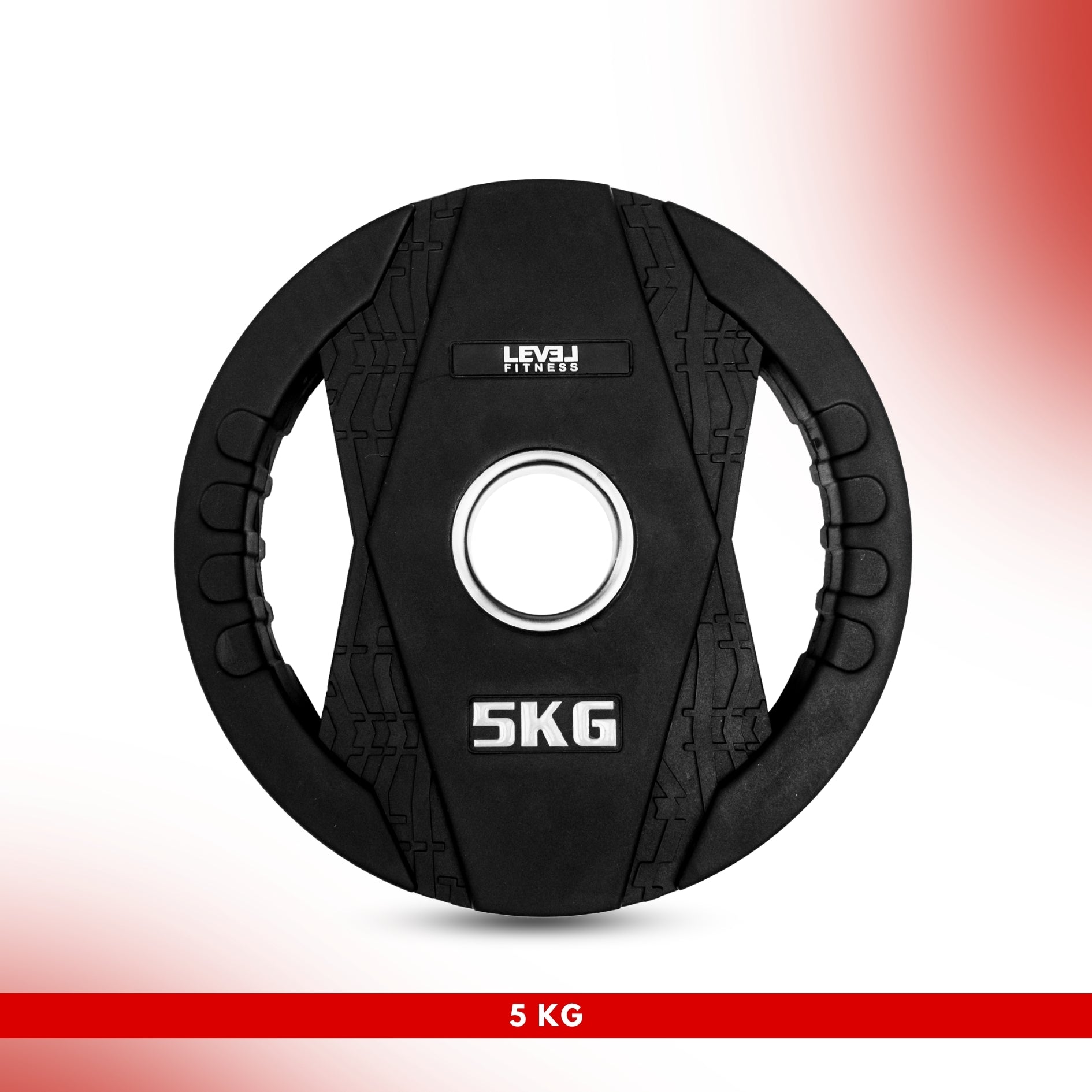 Level Fitness Dual Grip Plate - 2.5 Kg to 20 Kg | Sold as Piece 5KG