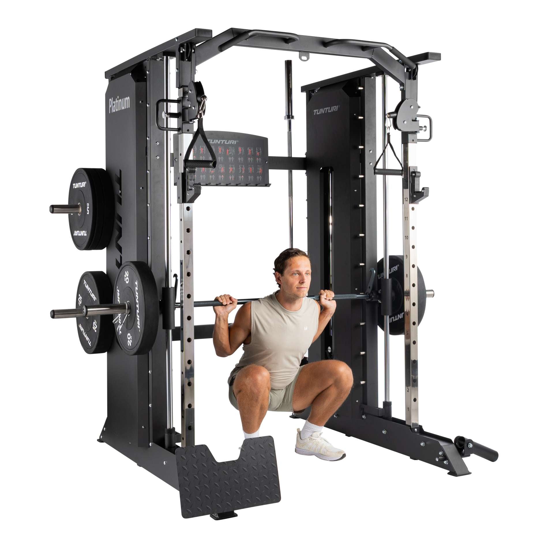 Tunturi Platinum - Full Smith/Functional trainer - Selectorized - V-series
