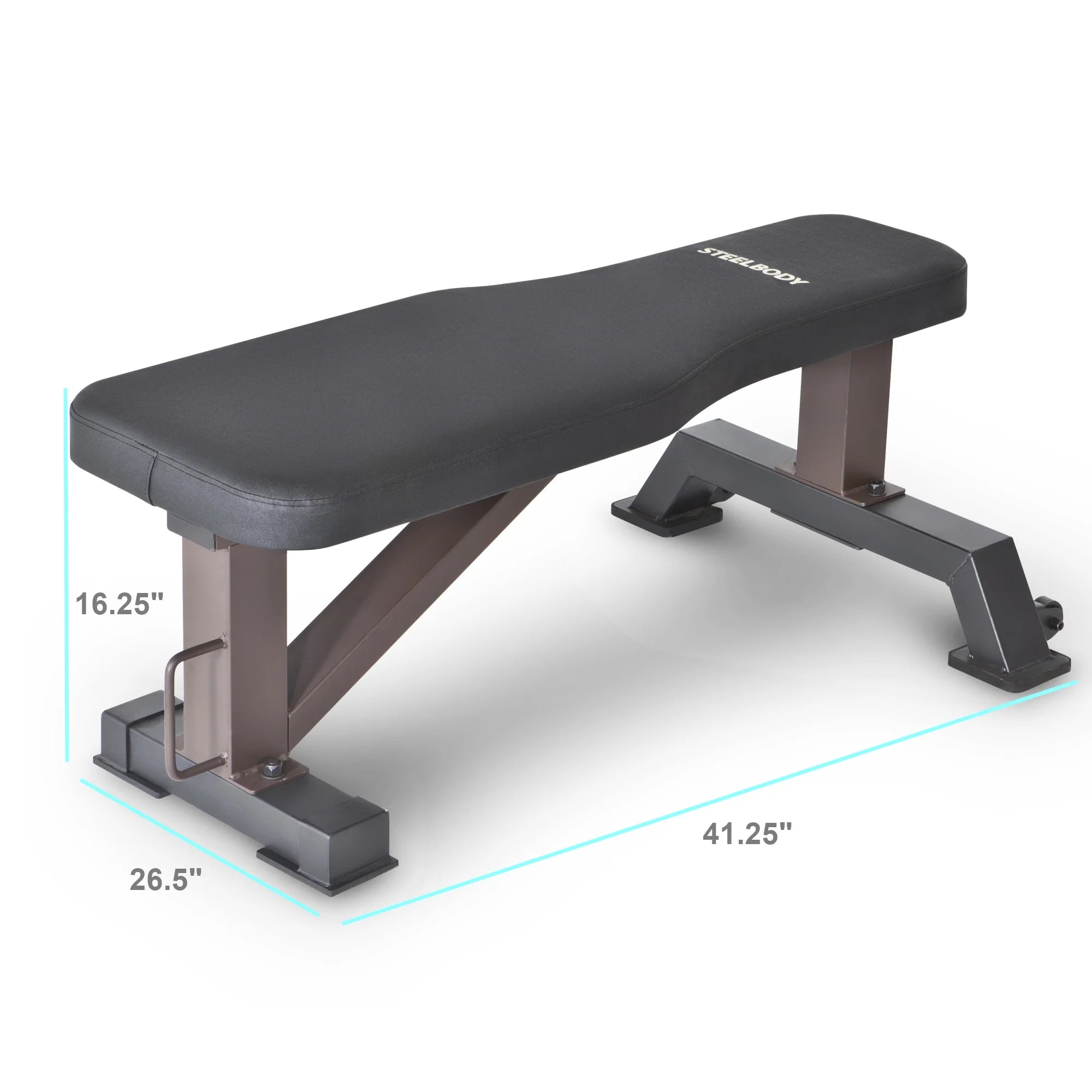 Marcy, Steelbody Flat Bench, Stb-10101, Black