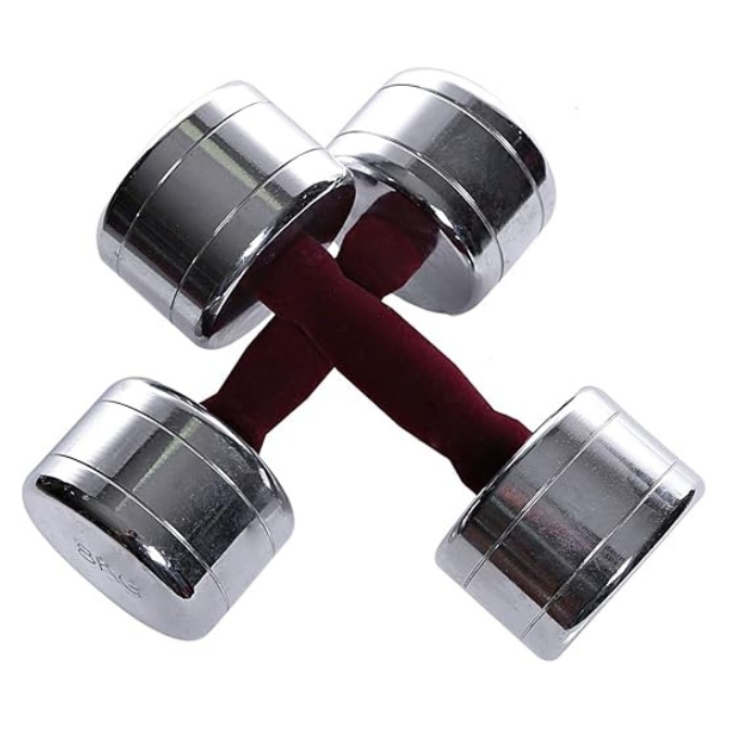 Ta Sports, Chromed Dumbell 1 Kg Colour Tufted Handle, 10510