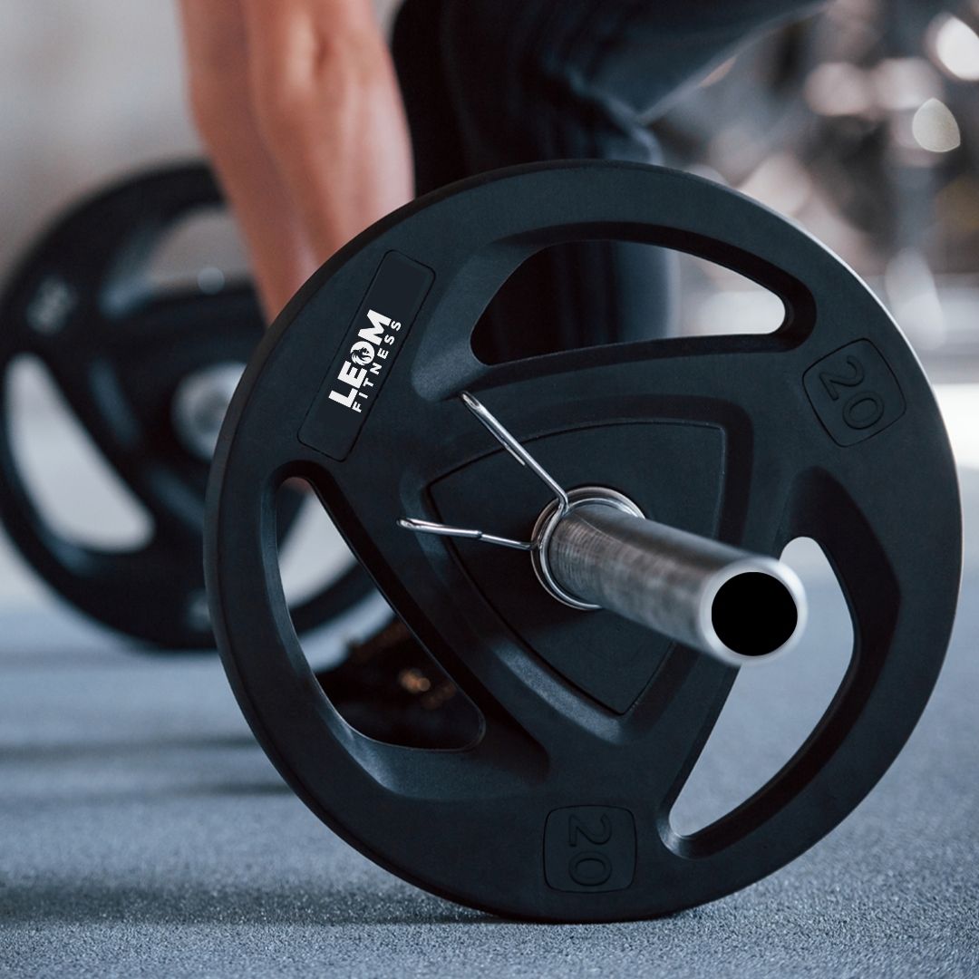 Leom Fitness Tri-Grip Olympic Rubber Plates