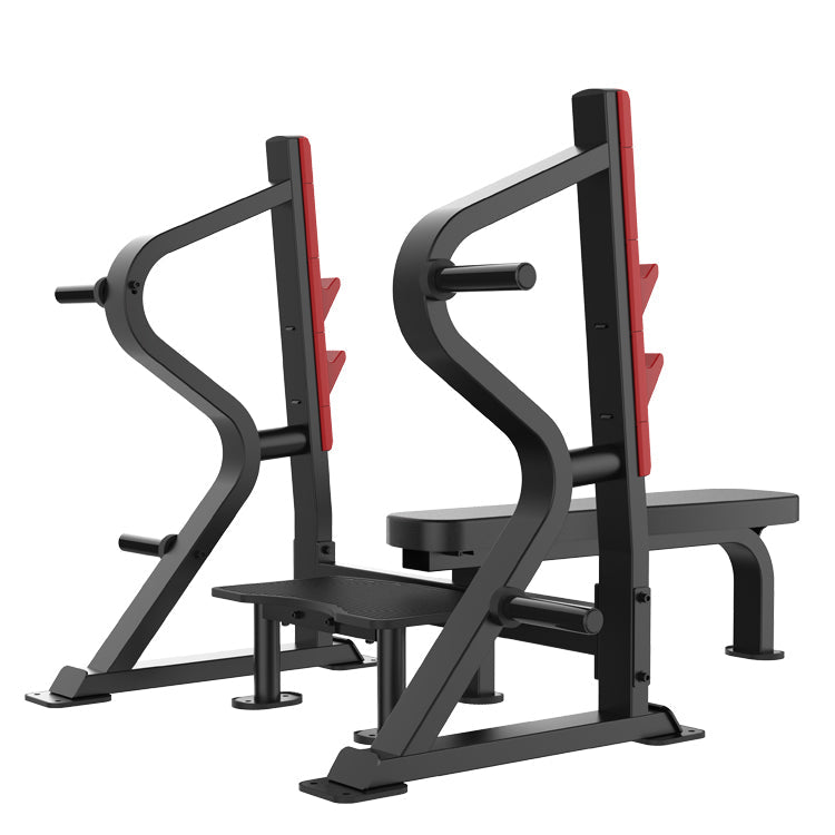 Impulse Fitness, Flat Bench Press, Sl7028, Silver & Black