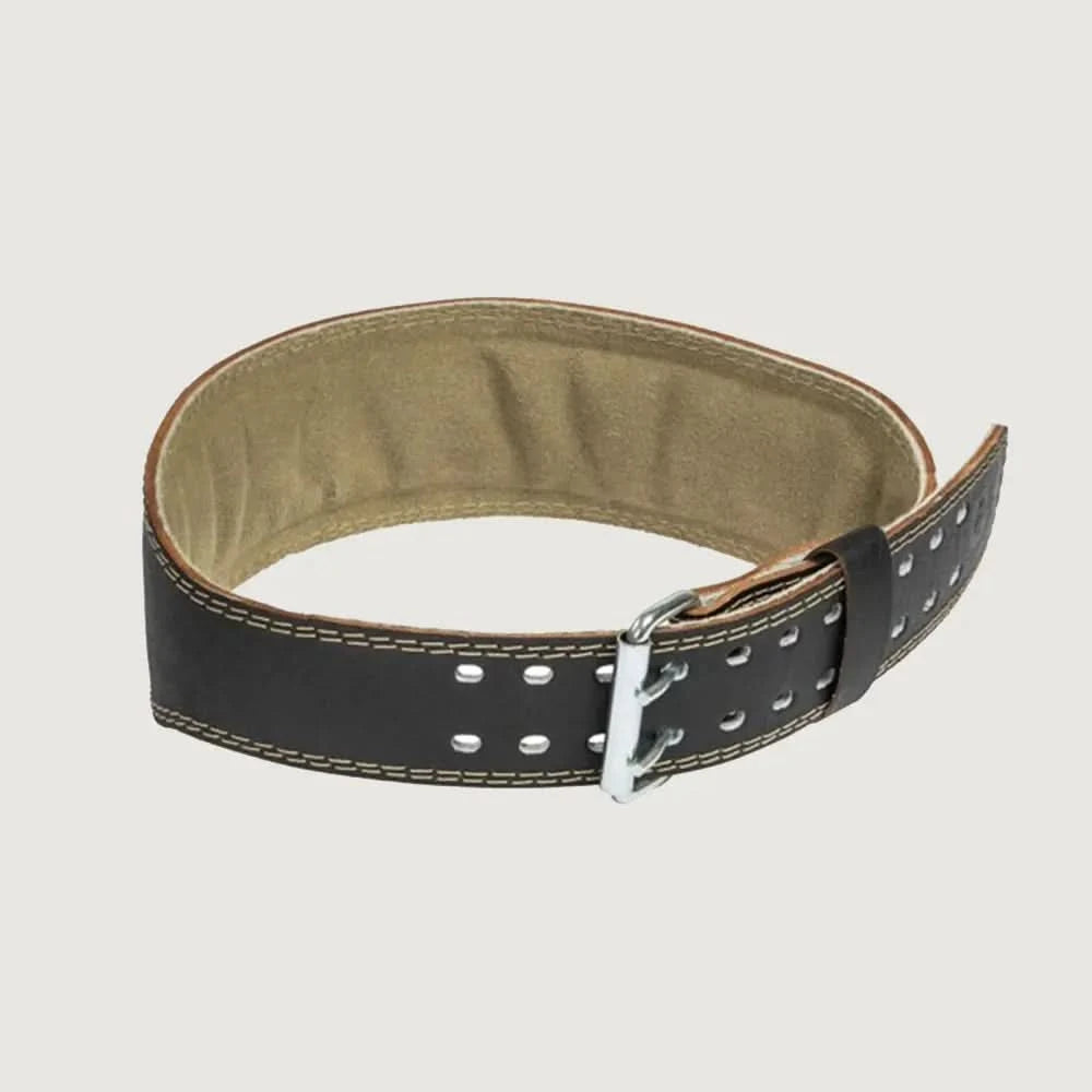 Harbinger 4" Padded Leather Weightlifting Belt – Black