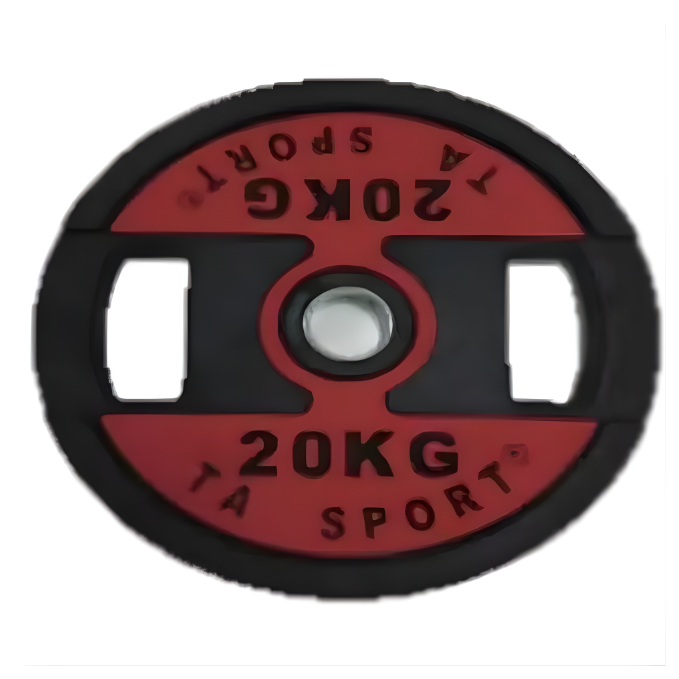 Ta Sport, Dual Grip Weight Plate, Dzlg7, Grey 20 Kg
