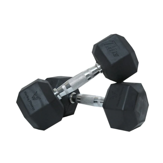 Combo Harley Fitness Premium Hex Dumbbell Set – Strength Training Equipment – Gym Equipment – 2.5 to 10 Kg – 4 Pairs