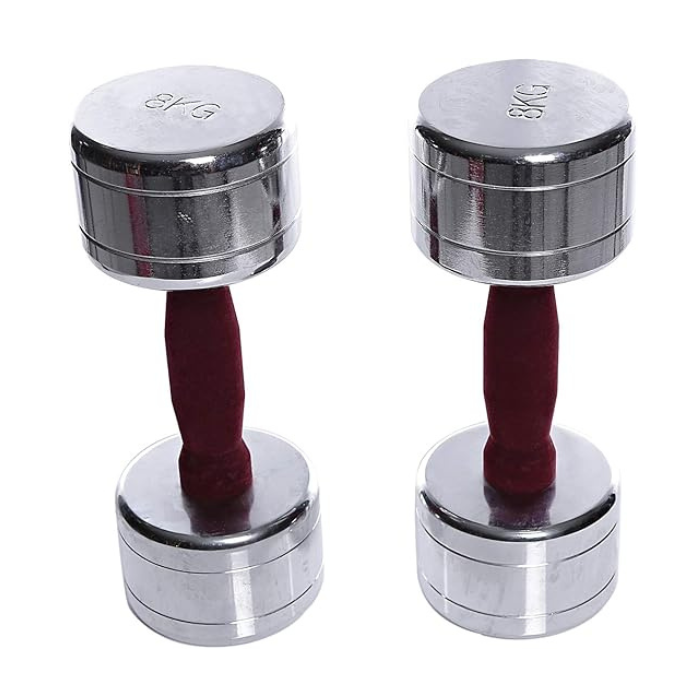 Ta Sports, Chromed Dumbell 1 Kg Colour Tufted Handle, 10510