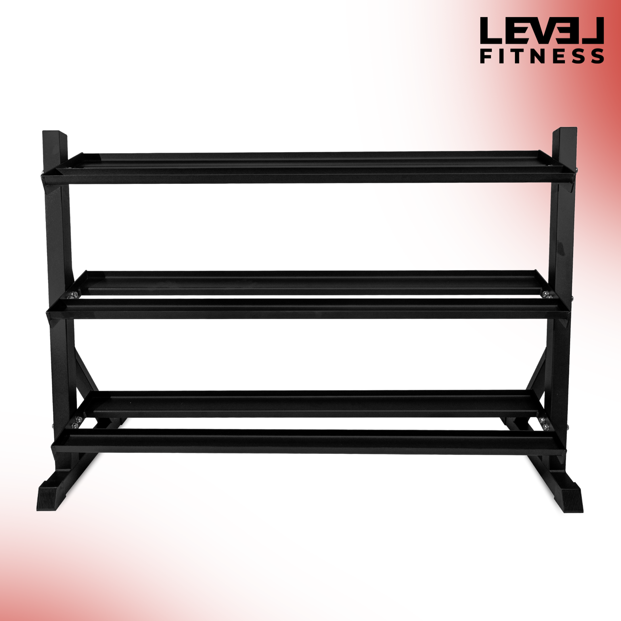 Level Fitness 3 Tier Dumbbell Rack for 8 Pairs