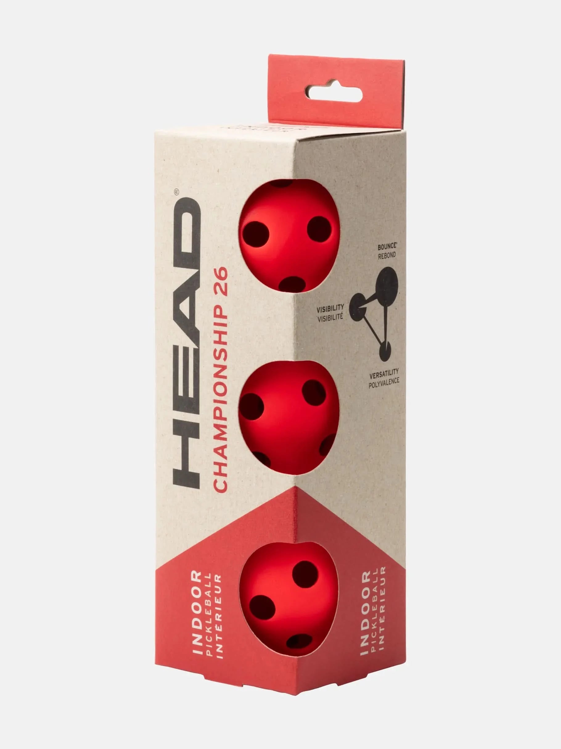 HEAD Championship 26 Indoor Pickleballs – 3 Pack