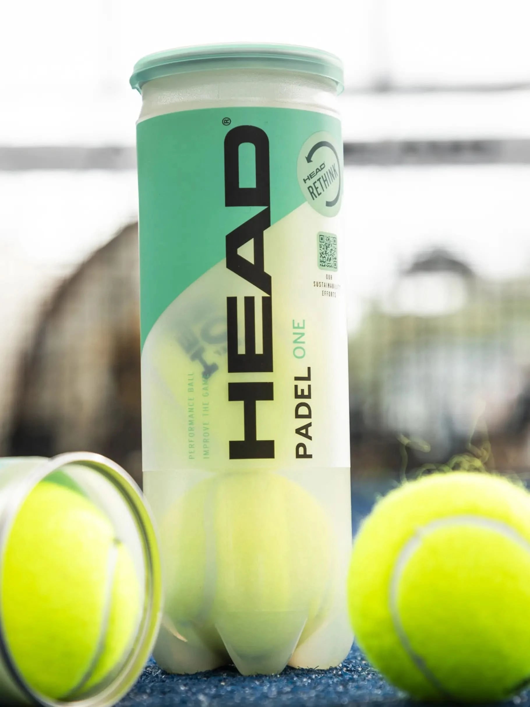 Head One Padel Balls, Can of 3